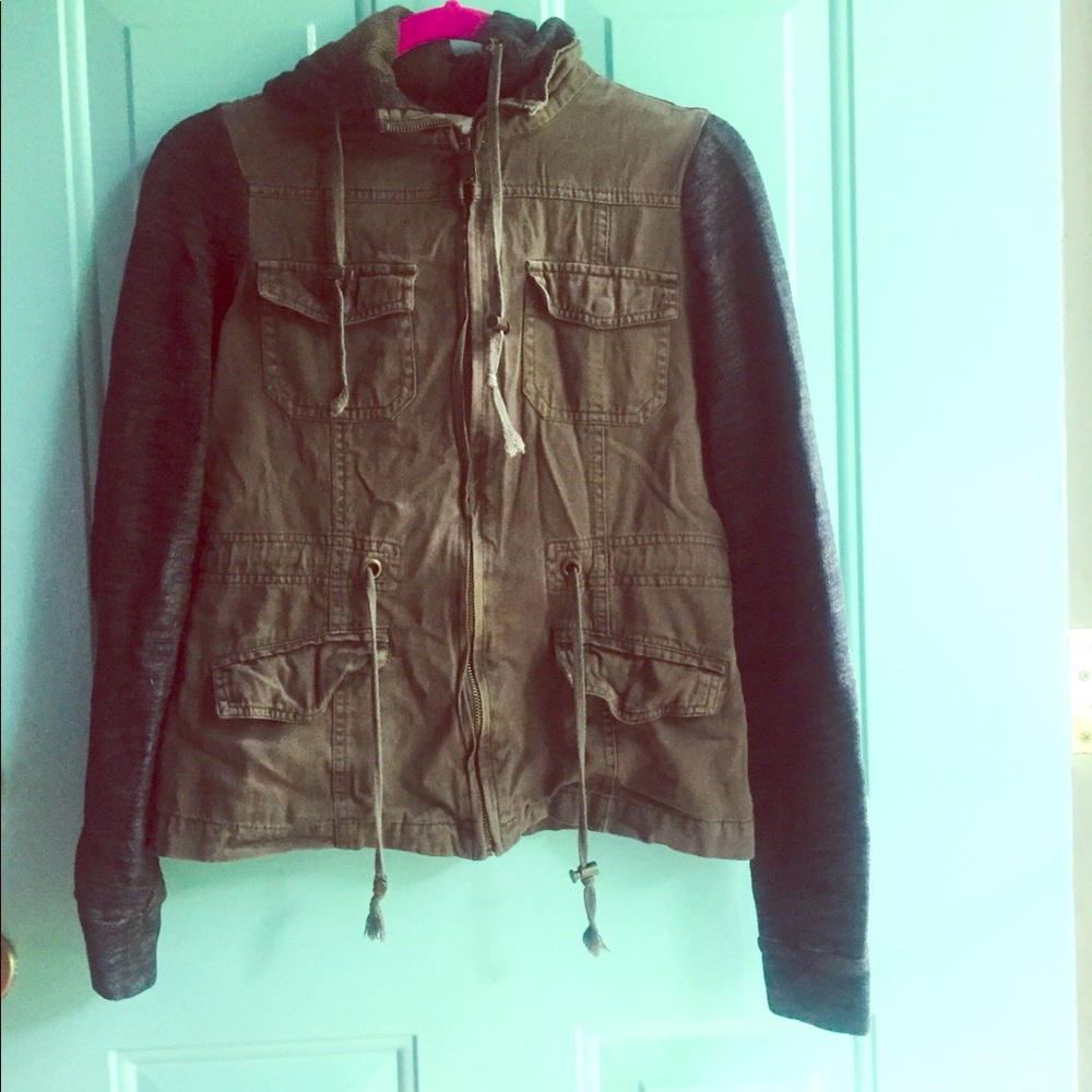 S Green hoodie jacket .